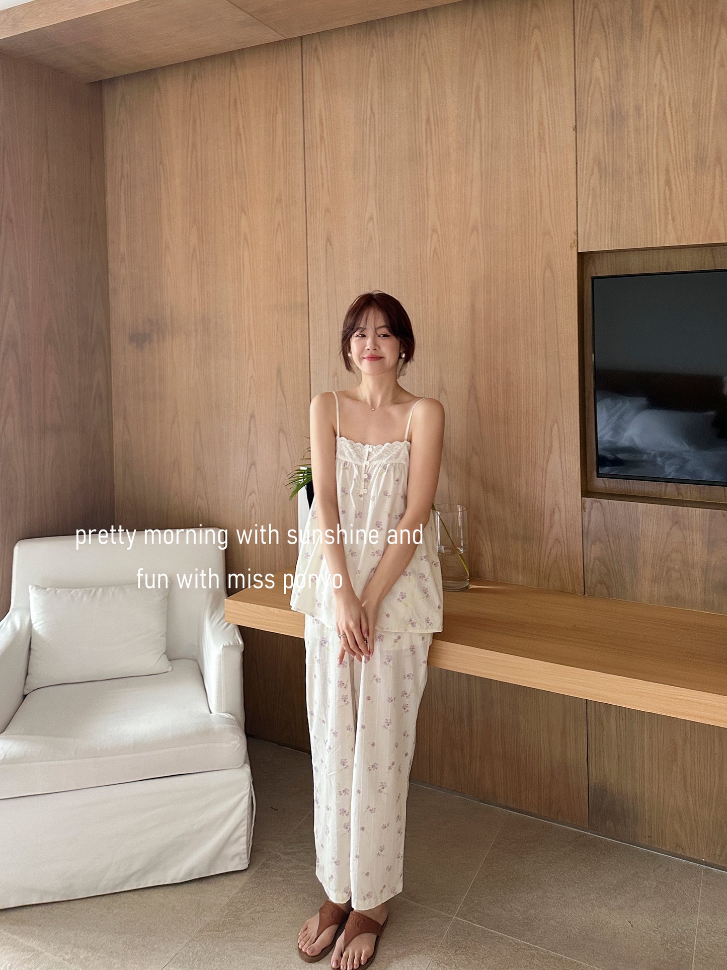 Flower garden ( singlet + pants )