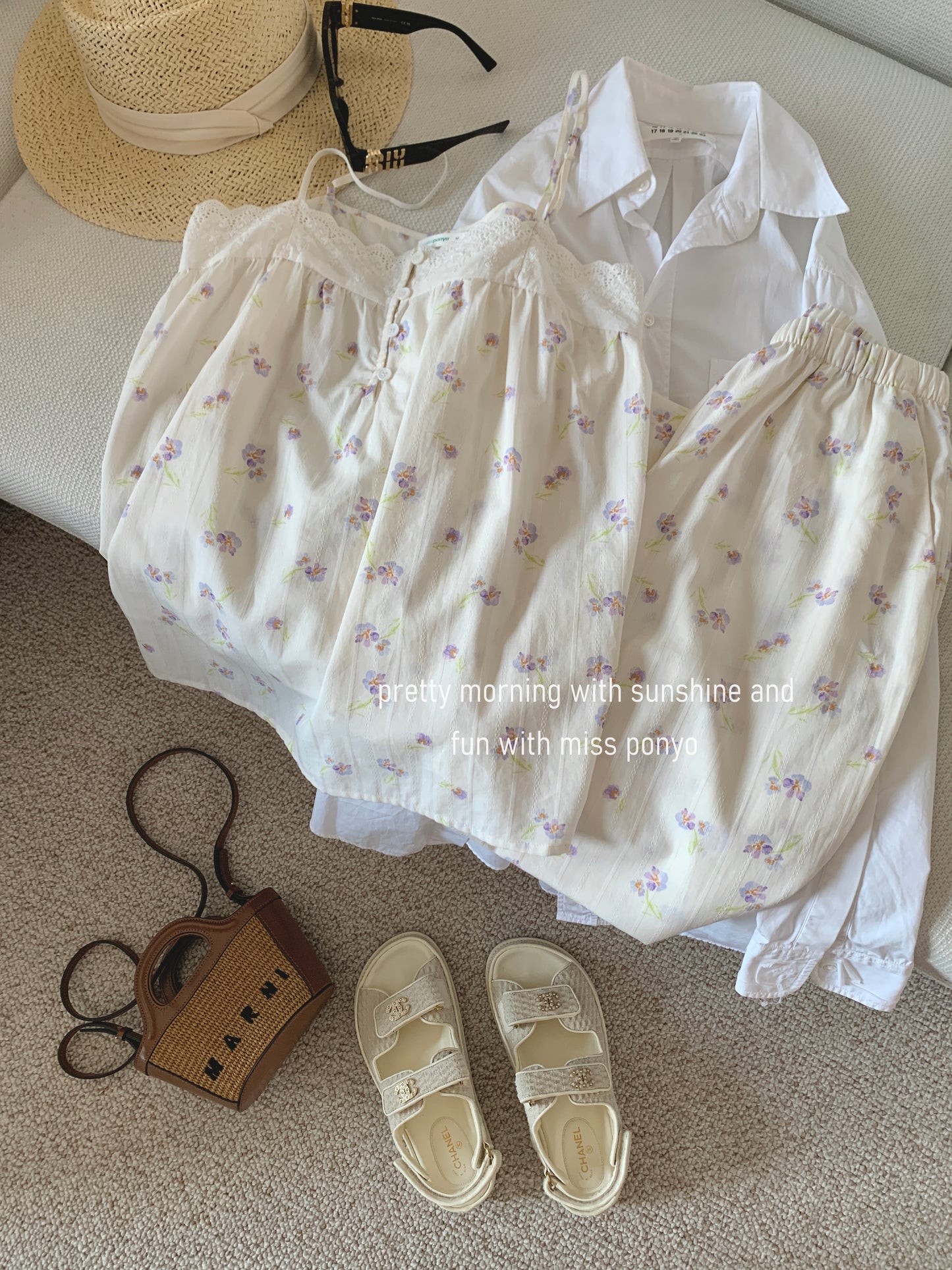 Flower garden ( singlet + pants )