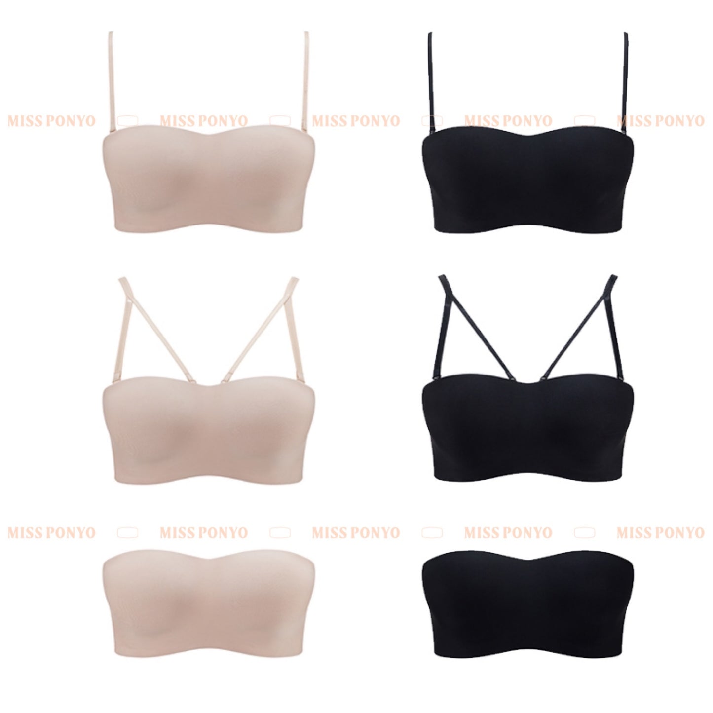 Strapless bra