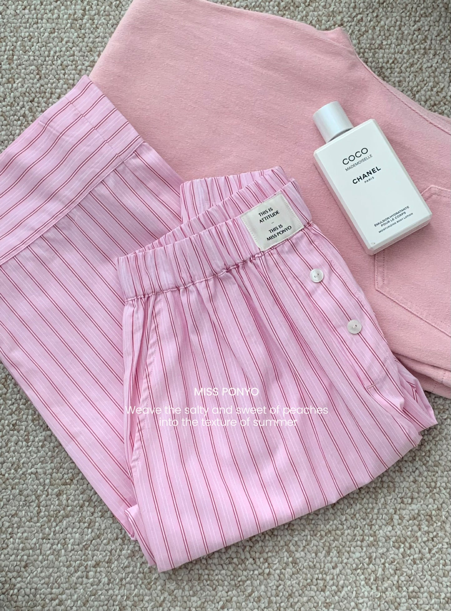 Peach pink ( long )