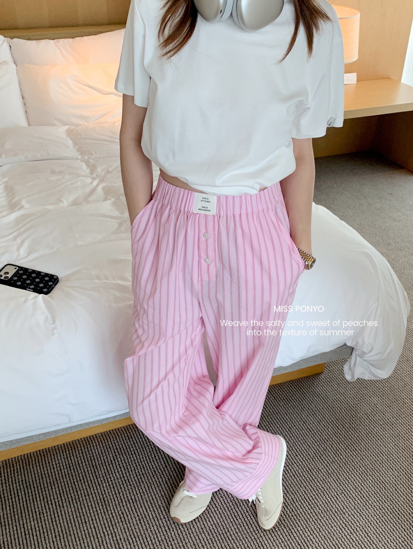 Peach pink ( long )